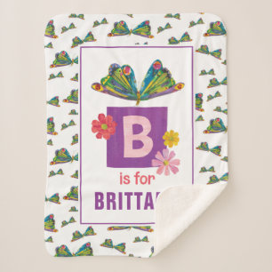 Eric Carle   B staat voor Butterfly Sherpa Deken