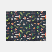 Eric Carle | Bugs en paddenstoelen patroon Fleece Deken (Voorkant (Horizontaal))