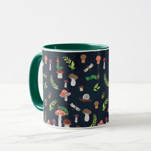 Eric Carle | Bugs en paddenstoelen patroon Mok (Voorkant links)