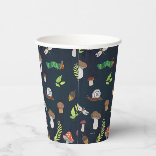 Eric Carle | Bugs en paddenstoelen patroon Papieren Bekers (Rechts)