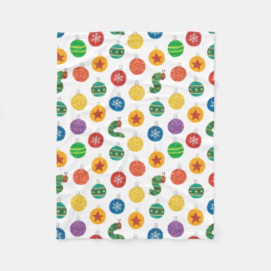 Eric Carle | Caterpillar kerstpatroon Fleece Deken (Voorkant)