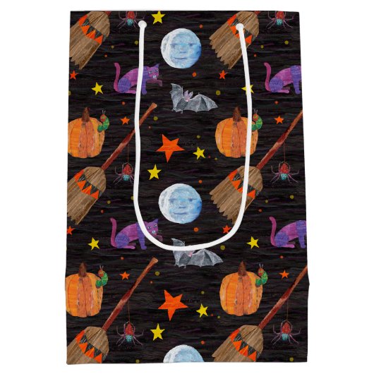 Eric Carle | Caterpillar zwart Halloween patroon Medium Cadeauzakje (Achterkant)