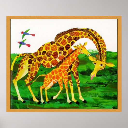 Eric Carle -  Giraffe Poster (Voorkant)