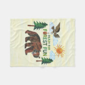 Eric Carle | Klaar voor Forest Fun Fleece Deken (Voorkant (Horizontaal))