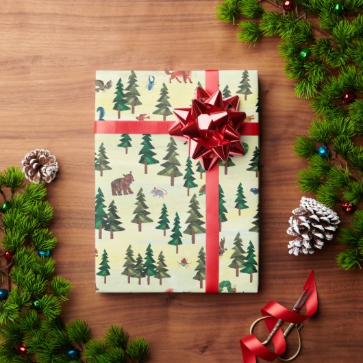 Eric Carle | Klaar voor Forest Fun Pattern Cadeaupapier (Feestdagen Geschenken)