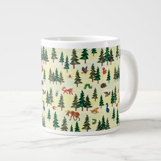Eric Carle | Klaar voor Forest Fun Pattern Extra Grote Beker (Voorkant rechts)