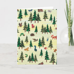 Eric Carle   Klaar voor Forest Fun Pattern Kaart