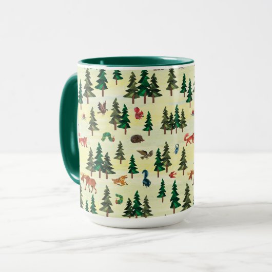 Eric Carle | Klaar voor Forest Fun Pattern Mok (Voorkant links)