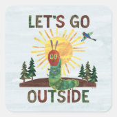 Eric Carle | Laten we naar buiten gaan Vierkante Sticker (Voorkant)
