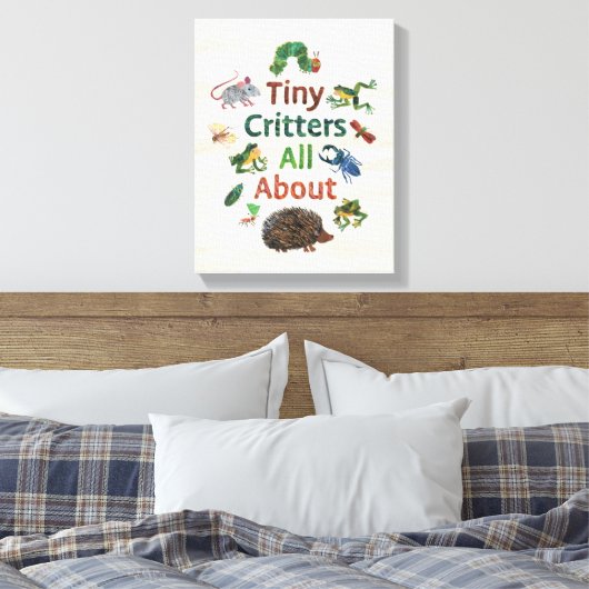 Eric Carle | Tiny Critters Alles over Canvas Afdruk (Insitu (Slaapkamer))