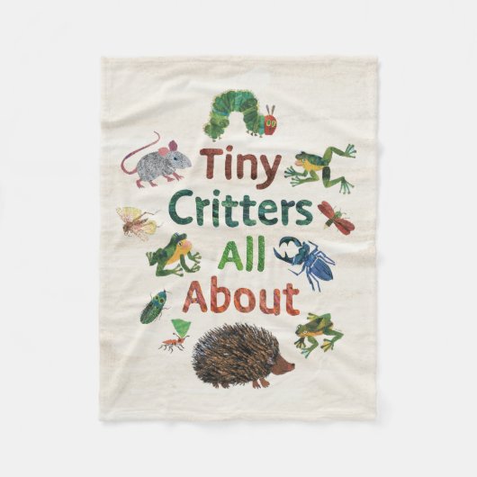Eric Carle | Tiny Critters Alles over Fleece Deken (Voorkant)