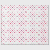Eric Carle | Valentijn Heart Polka Dot Pattern Cadeaupapier (Vlak)