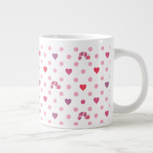 Eric Carle   Valentijn Heart Polka Dot Pattern Extra Grote Beker