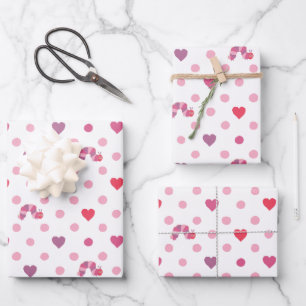Eric Carle   Valentijn Heart Polka Dot Pattern Inpakpapier Vel
