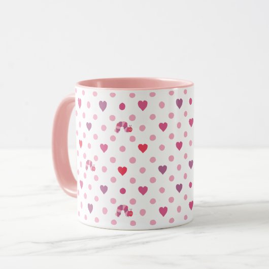 Eric Carle | Valentijn Heart Polka Dot Pattern Mok (Voorkant links)