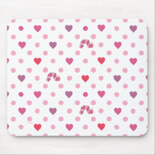 Eric Carle Valentijn Heart Polka Dot Pattern Muismat