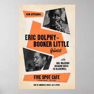 Eric Dolphy - Booker Little affiche jazz - Five