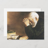 Eric Enstrom Grace Man biddend over broodprint Briefkaart (Voorkant / Achterkant)
