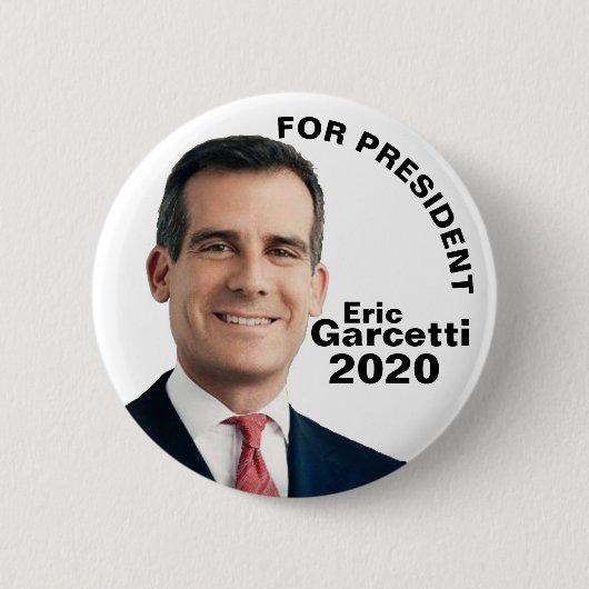 Eric Garcetti voor President 2020 Ronde Button 5,7 Cm (Voorkant)