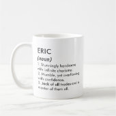 Eric name, Editable name, Custom name Koffiemok (Links)