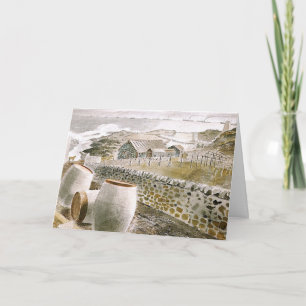 Eric Ravilious art, Convoy Passing an Island Kaart