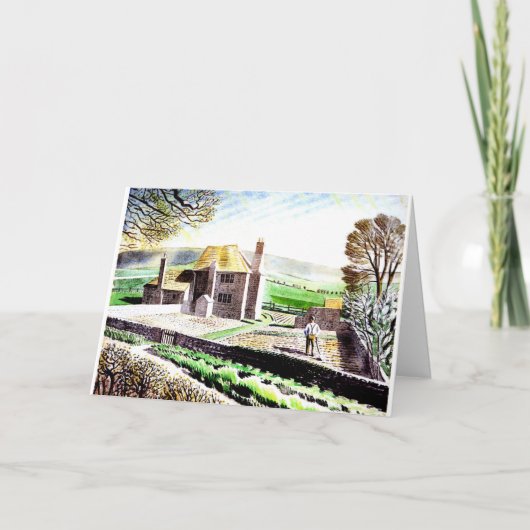 Eric Ravilious art, Shepherd's Cottage Kaart (Voorkant)