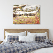 Eric Ravilious artwork, aardbeiennetten Canvas Afdruk (Insitu (Slaapkamer))