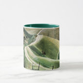 Eric Ravilious - Chalk Paths, beroemde kunstwerken Mok (Midden)