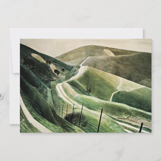 Eric Ravilious - Chalk Paths, Kaart (Voorkant)