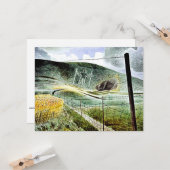 Eric Ravilious - De Wilmington Giant, mooie kunst, Kaart (Voorkant / Achterkant in situ)