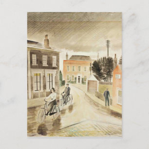 Eric Ravilious - Dorpsstraat, fine art  Briefkaart