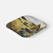 Eric Ravilious - Furlongs, beroemd schilderij, Papieren Bordje (Gebogen)