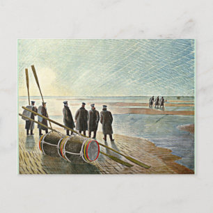 Eric Ravilious - Gevaarlijk werk bij lage toon Briefkaart