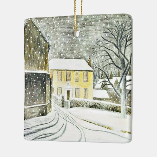Eric Ravilious - Hallstead Road in Snow, Keramisch Ornament (Links)