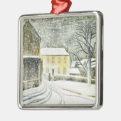 Eric Ravilious - Hallstead Road in Snow, Metalen Ornament (Links)