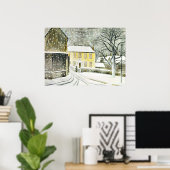 Eric Ravilious - Hallstead Road in Snow, Poster (Thuiskantoor)