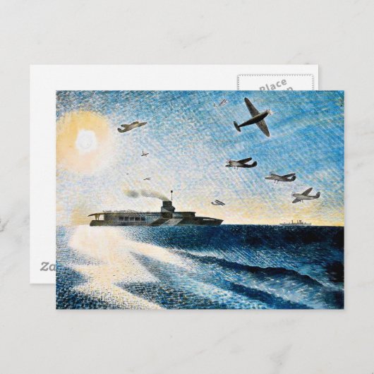 Eric Ravilious - HMS Glorious in Arctic Briefkaart (Voorkant / Achterkant)