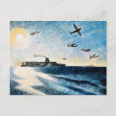 Eric Ravilious - HMS Glorious in Arctic Briefkaart (Voorkant)