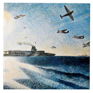 Eric Ravilious - HMS Glorious in Arctic Tegeltje