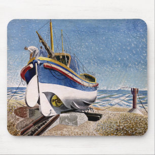 Eric Ravilious - Lifeboot in Adelburgh, Muismat