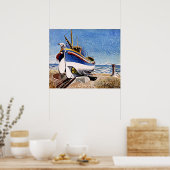 Eric Ravilious - Lifeboot in Aldeburgh Poster (Keuken)