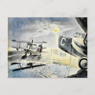 Eric Ravilious - Morning on the Tarmac Briefkaart