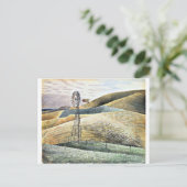 Eric Ravilious painting, Windmill, Briefkaart (Staand voorkant)