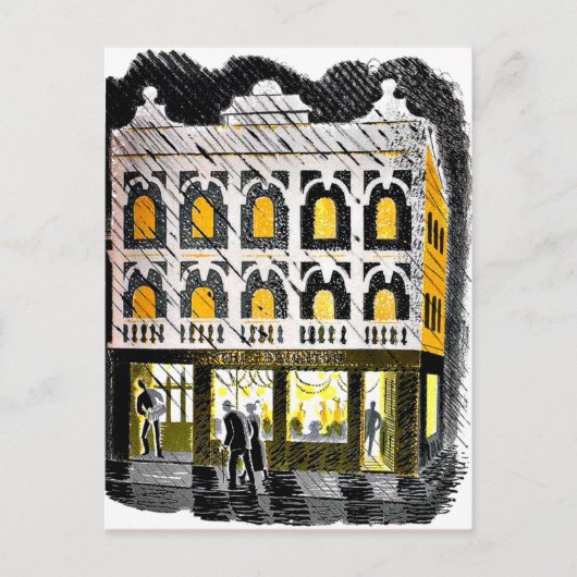 Eric Ravilious - Public House High Street Briefkaart (Voorkant)