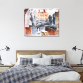 Eric Ravilious, The Vicarage, magisch realisme, Canvas Afdruk (Insitu (Slaapkamer))