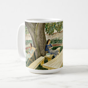 Eric Ravilious - Twee vrouwen in een tuin, Koffiemok
