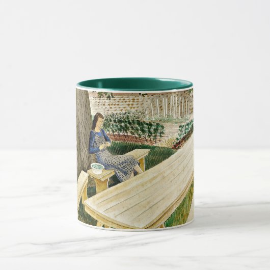 Eric Ravilious - Twee vrouwen in een tuin, Mok (Midden)