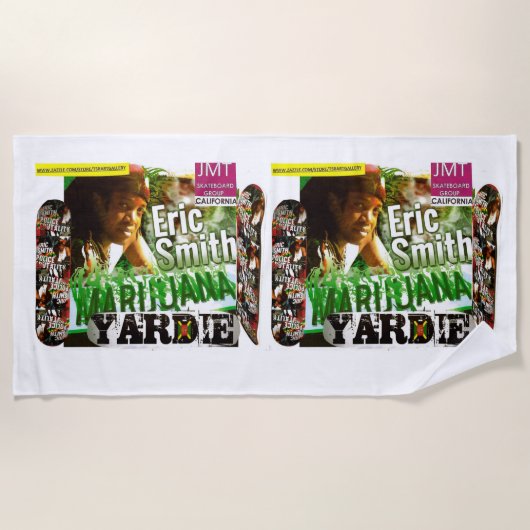 ERIC SMITH. Beach Towel Strandlaken (Voorkant)