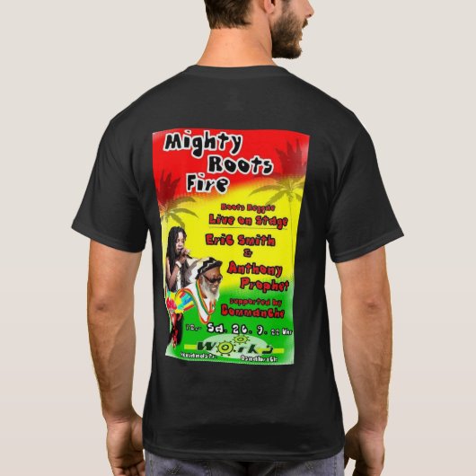 ERIC SMITH TOUR MERCH T-Shirt Basic Dark (Dos)