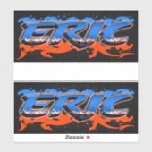 Eric Vorname Name Graffiti Aufkleber Sticker (Vel)